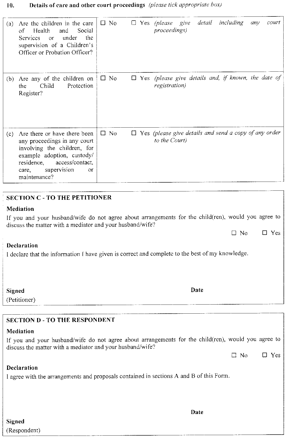 Form 5 - continued