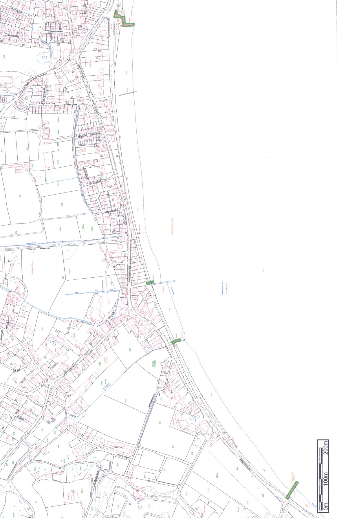 Part 4 - map of promenade and gardens from St. Helier to St. Aubin - beach access